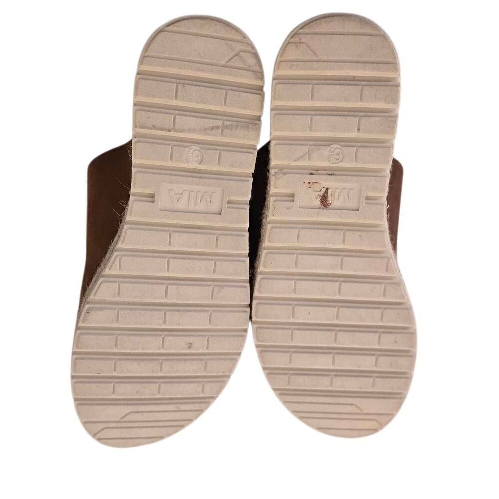 MIA Womens Kely Cognac Dual Strap Slide Espadrille Size 6.5 - Picture 7 of 9